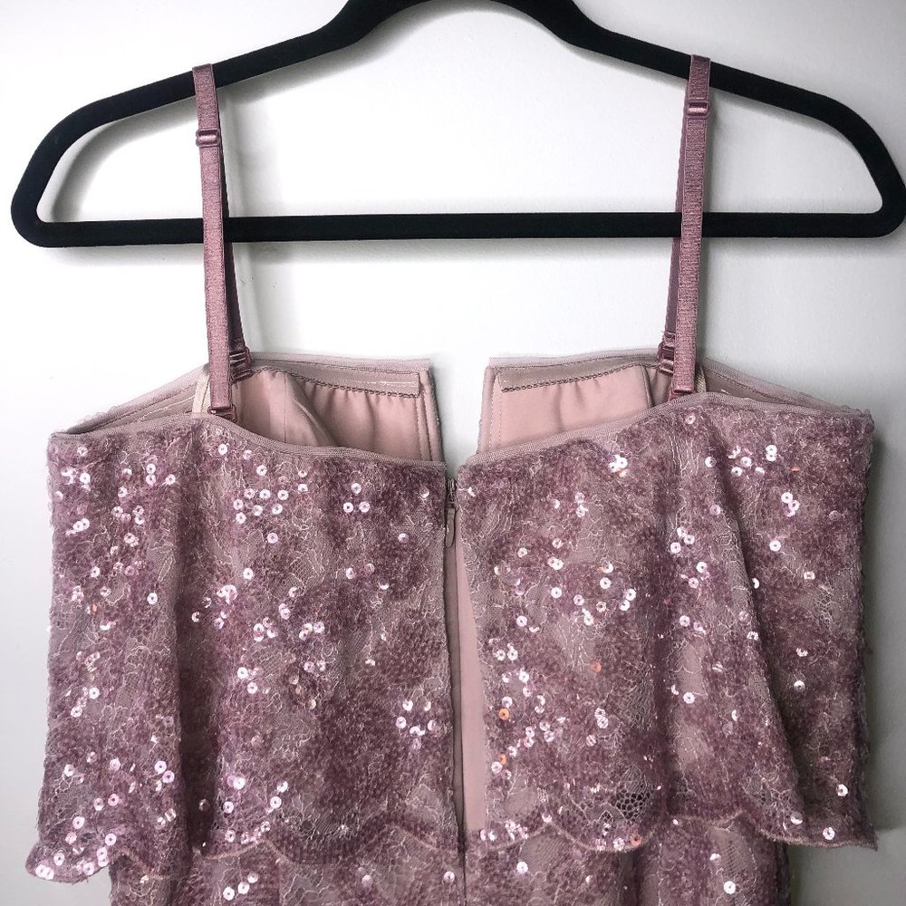 NWT BCBGMaxAzria Kate Dress in Lilac Mauve, Size 8 - Picture 7 of 10